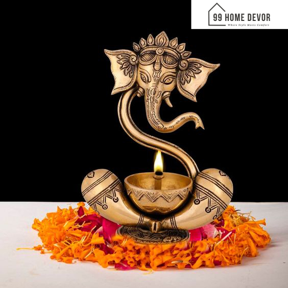 Traditional Oil Lamps for Ganesh Chaturthi