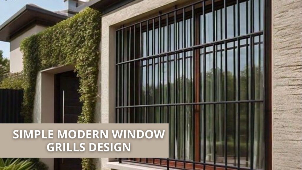 Simple Modern Window Grill design