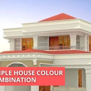 Indian Simple House Colour Combination Outside