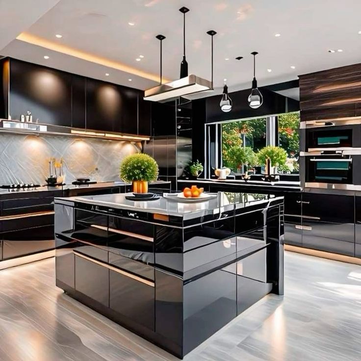 Glossy Sunmica Designs for Kitchen